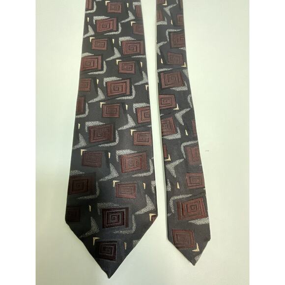 Lords Handmade In Spain Designer Silk Tie Cream Tipping - Picture 11 of 16